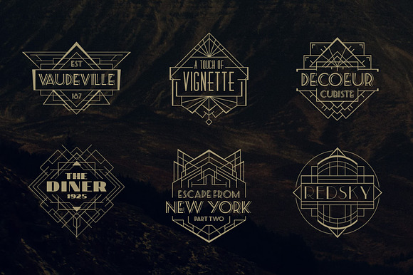 24 Art Deco Badges in Logo Templates - product preview 4