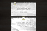 Welcome page template