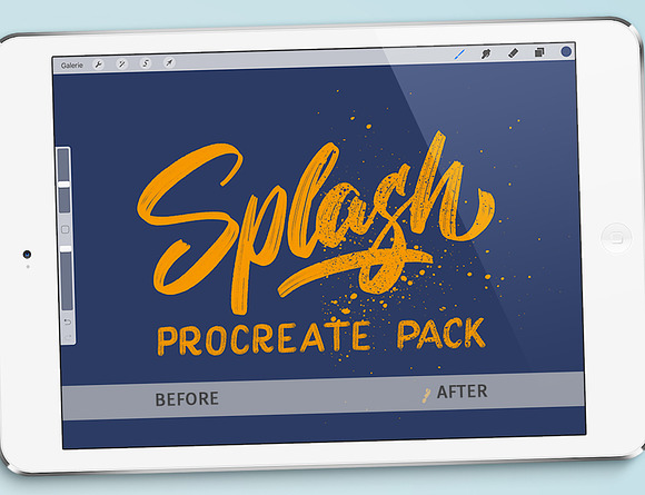 Splash Textures for Procreate App in Photoshop Brushes - product preview 1