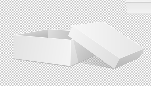 White box. Set of boxes.  in Graphics - product preview 1