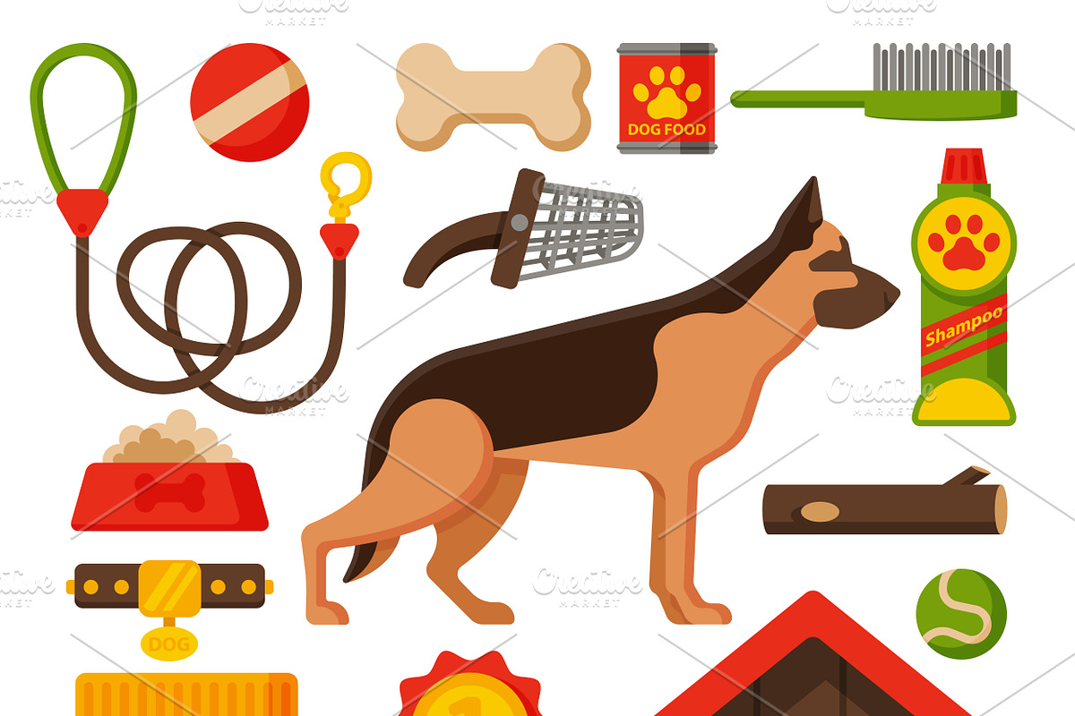 Domestic mammal pedigree canine in Illustrations - product preview 8