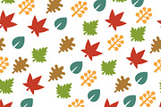 Seamless Pattern with Leaf
