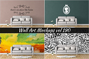 Wall Mockup - Sticker Mockup Vol 190