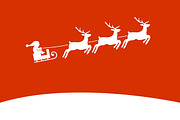  Background with Santa and Deers