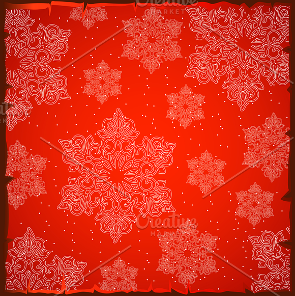 Snowflake background in Illustrations - product preview 1