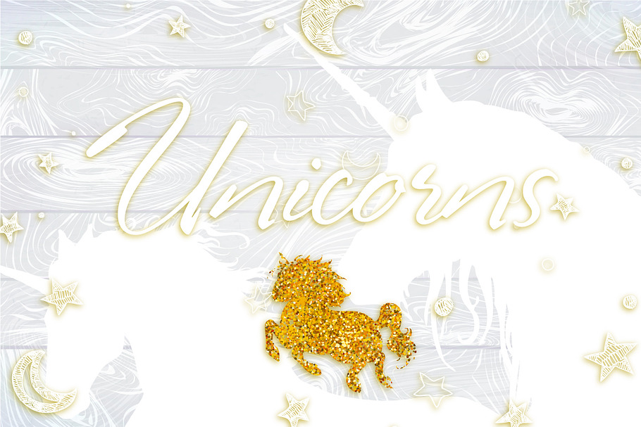 Unicorns - set 1. in Illustrations - product preview 8