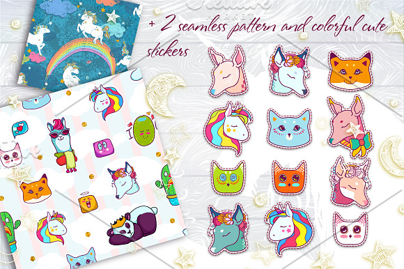 Unicorns - set 1. in Illustrations - product preview 2