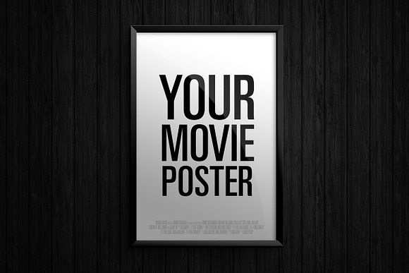 Theatrical Movie Poster - Mockup in Print Mockups - product preview 1