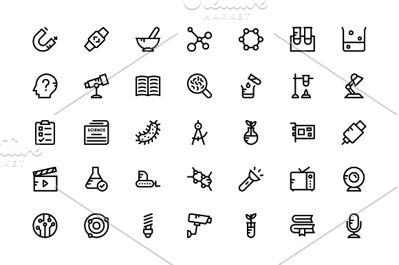 100+ Science and Technology Icons in Graphics - product preview 1