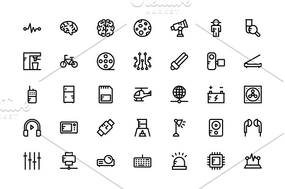 100+ Science and Technology Icons in Graphics - product preview 2