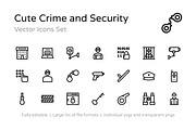 75+ Cute Crime and Security Icons