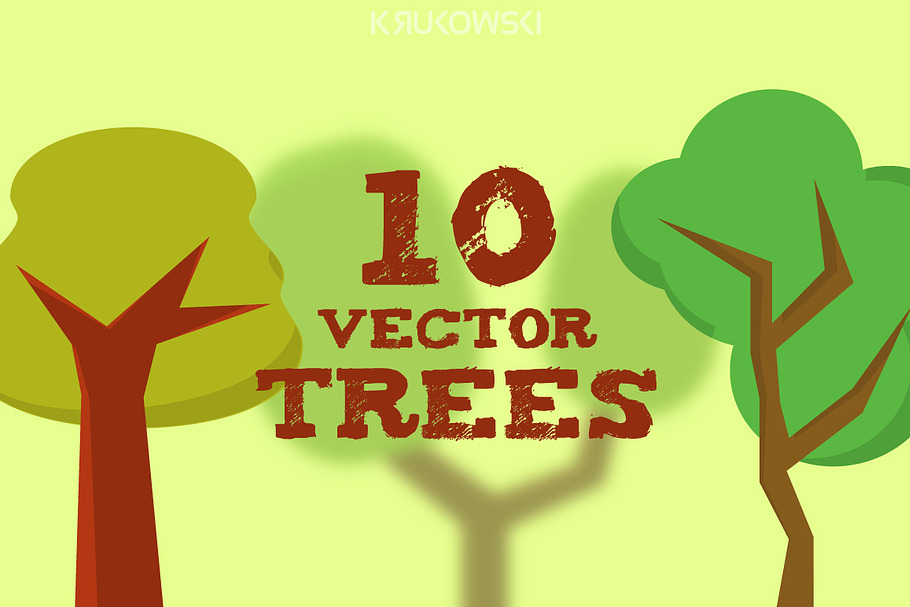 Vector Trees Illustrations in Illustrations - product preview 8