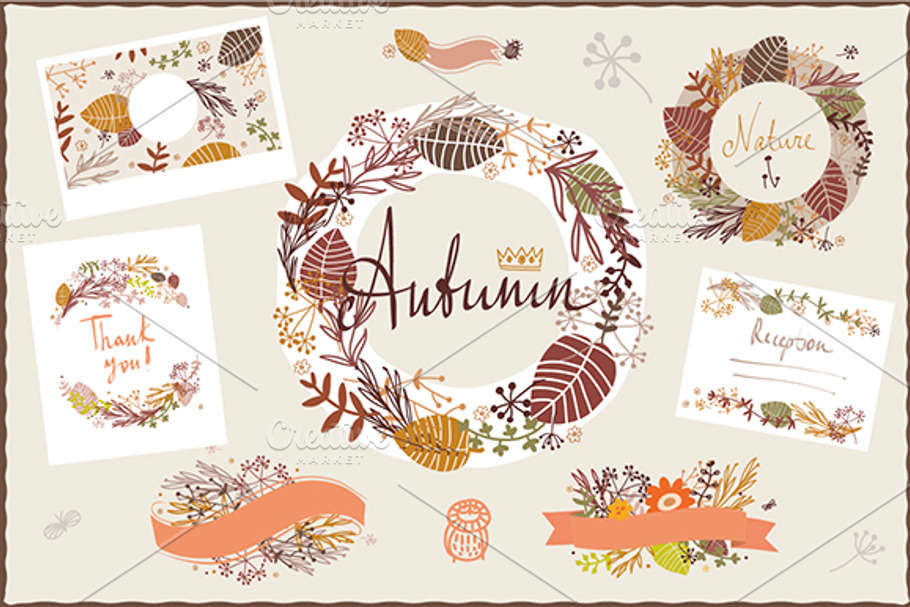 Autumn graphics in Illustrations - product preview 8