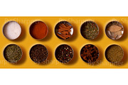Bright set of spices