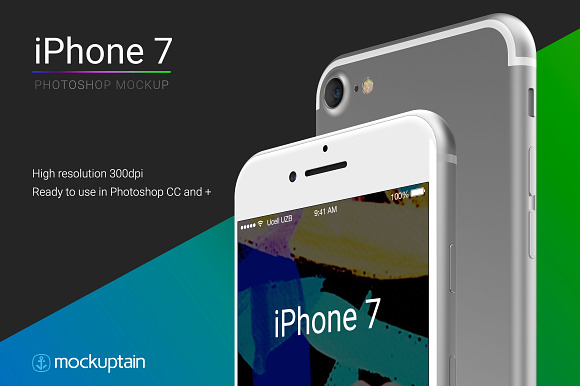 Iphone 7 Mockup White Full Pack in Mobile & Web Mockups - product preview 7