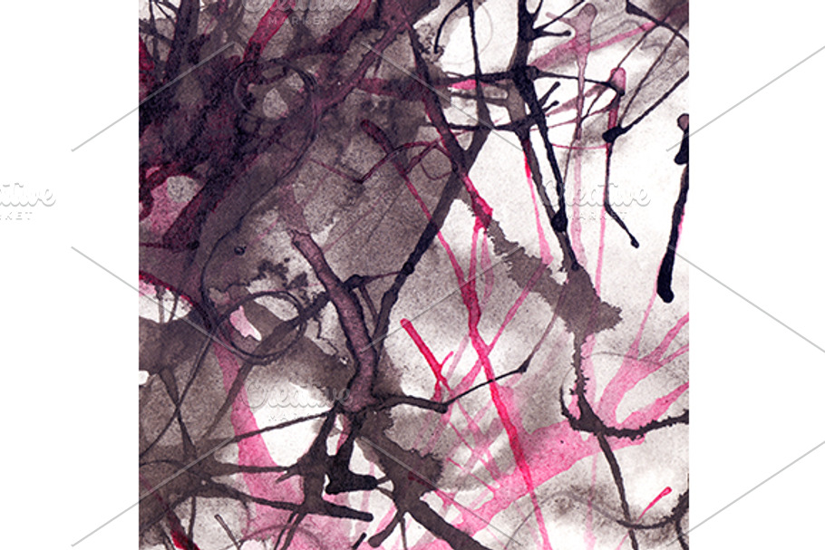 Watercolor ink abstract texture in Textures - product preview 8