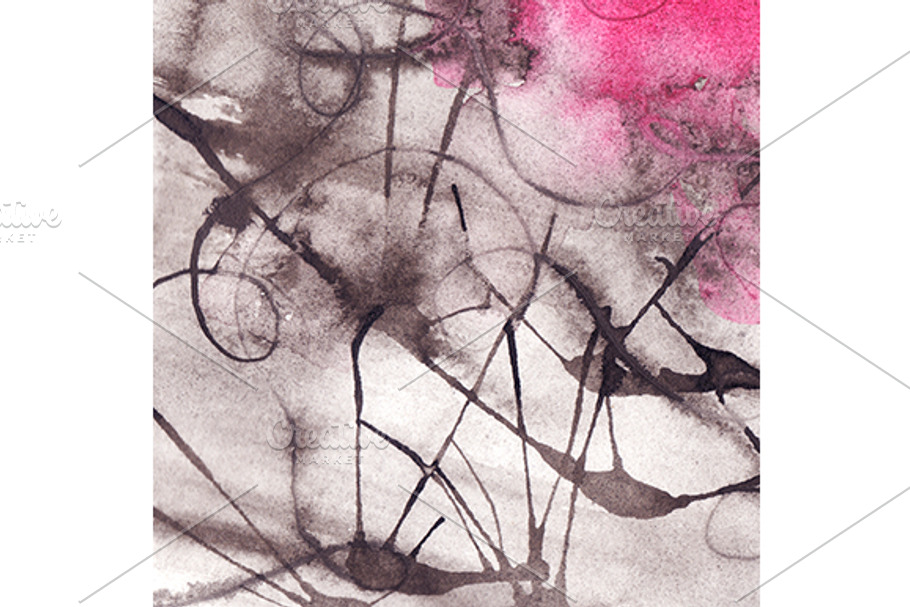 Watercolor ink abstract texture in Textures - product preview 8