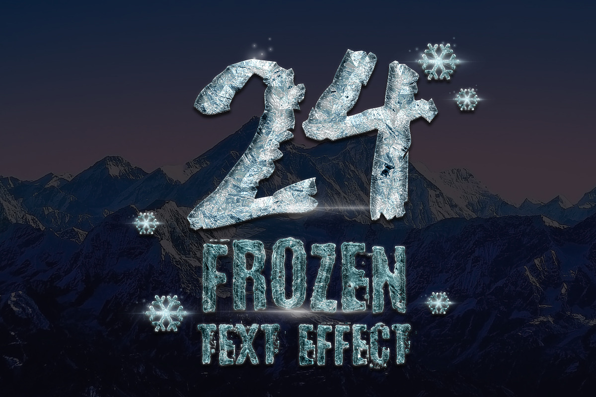 24 Frozen and Ice Text Effect in Photoshop Layer Styles - product preview 8