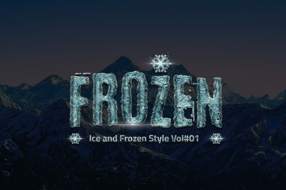 24 Frozen and Ice Text Effect in Photoshop Layer Styles - product preview 1