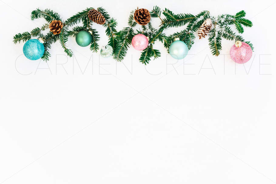 Christmas Ornament Banner  in Mockup Templates - product preview 8
