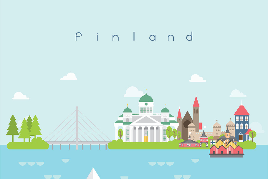 Landmarks Travel and Journey Vector. in Illustrations - product preview 8