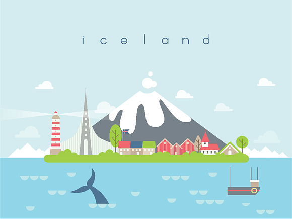 Landmarks Travel and Journey Vector. in Illustrations - product preview 2