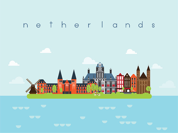Landmarks Travel and Journey Vector. in Illustrations - product preview 3