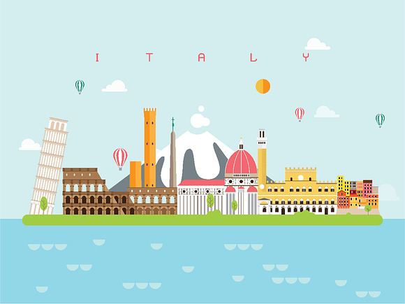 Landmarks Travel and Journey Vector in Illustrations - product preview 2