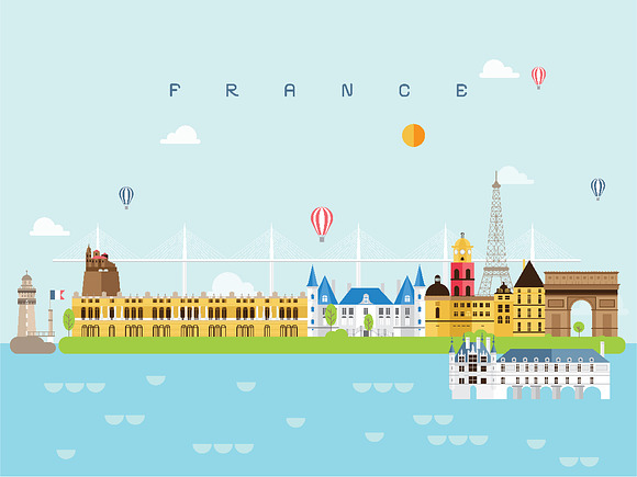 Landmarks Travel and Journey Vector in Illustrations - product preview 3