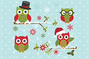 Christmas Owl ClipArt