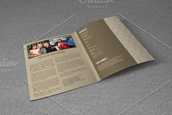 Funeral Program Template-T632 in Brochure Templates - product preview 1