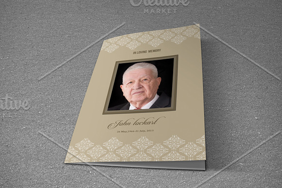 Funeral Program Template-T632 in Brochure Templates - product preview 3