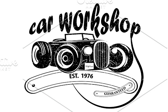 Retro car- set for your projects in Illustrations - product preview 2