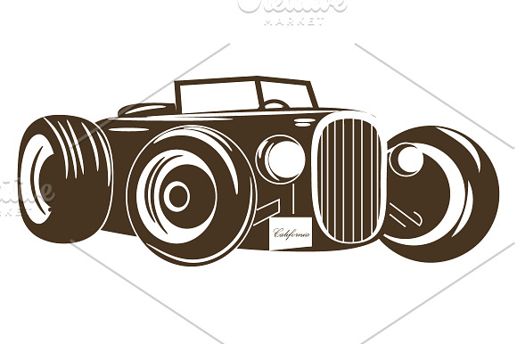 Retro car- set for your projects in Illustrations - product preview 8