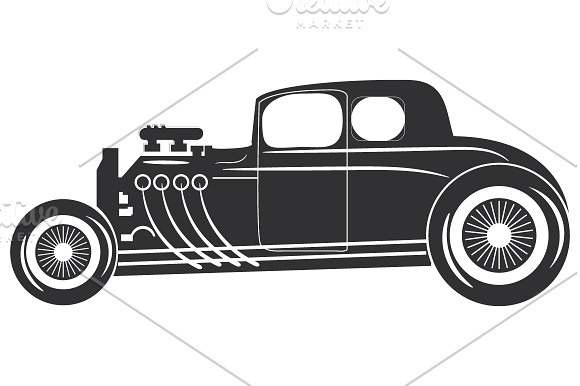Retro car- set for your projects in Illustrations - product preview 9