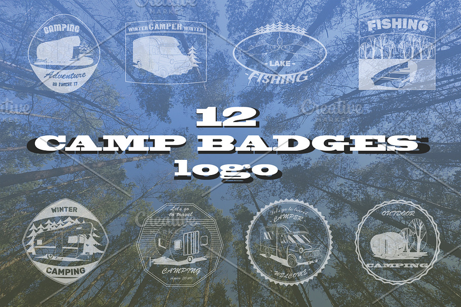Camper Badges,logos (vector)