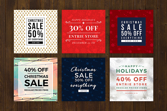 40 Christmas Promo Banners in Instagram Templates - product preview 3