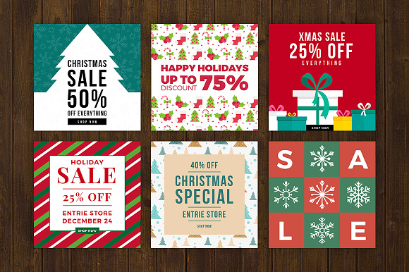 40 Christmas Promo Banners in Instagram Templates - product preview 6