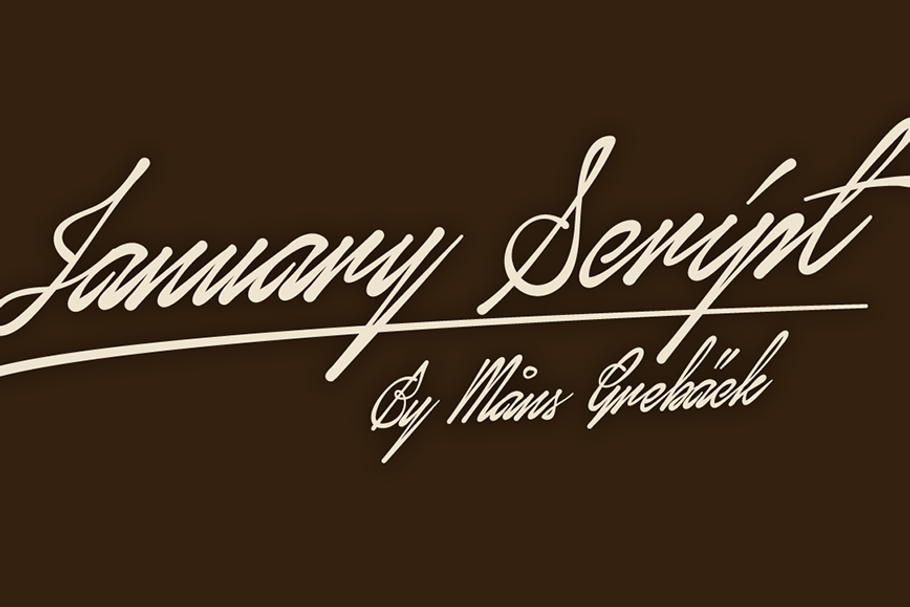 January Script in Script Fonts - product preview 8