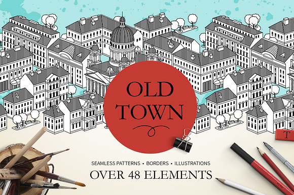 Old Town in Illustrations - product preview 6