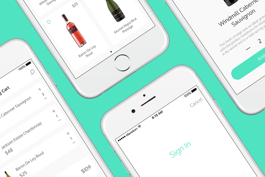 Wine App in UI Kits and Libraries - product preview 8
