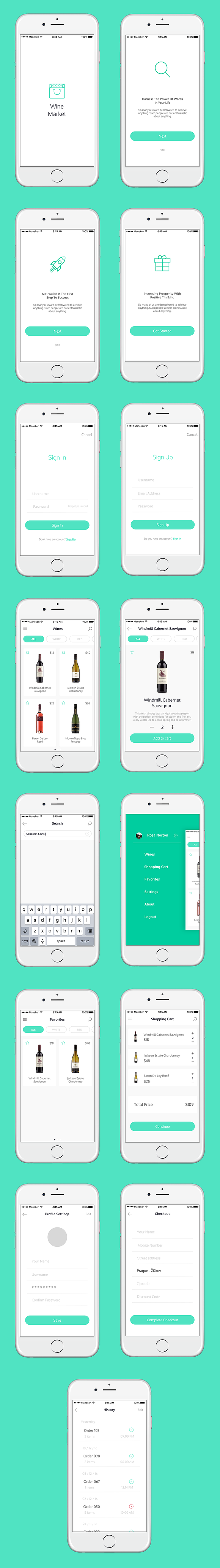 Wine App in UI Kits and Libraries - product preview 2