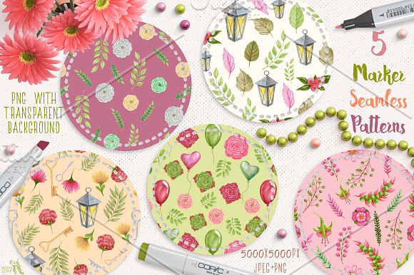 Flower Love Elegant Kit in Illustrations - product preview 3