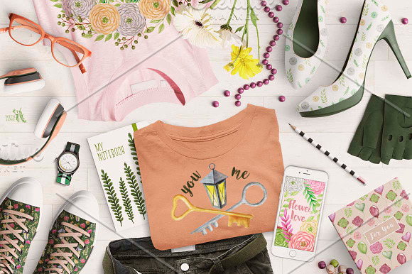 Flower Love Elegant Kit in Illustrations - product preview 4