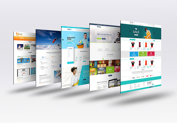 3D Website Mock-Up 4 in Mobile & Web Mockups - product preview 2