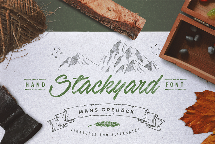 Stackyard in Script Fonts - product preview 8
