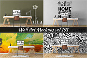 Wall Mockup - Sticker Mockup Vol 191