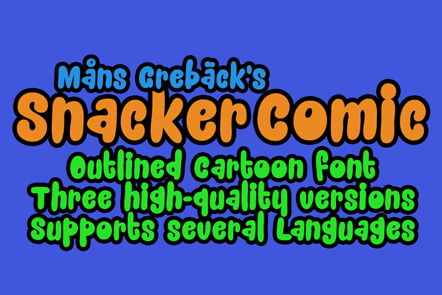 Snacker Comic in Sans-Serif Fonts - product preview 8