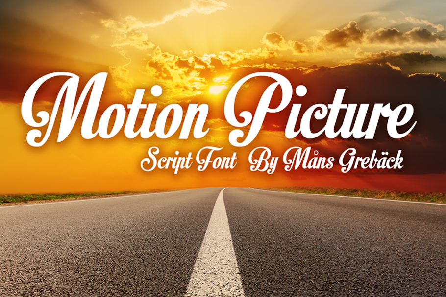 Motion Picture in Script Fonts - product preview 8