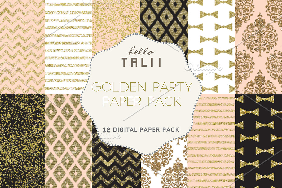 Golden Party Paper Pack